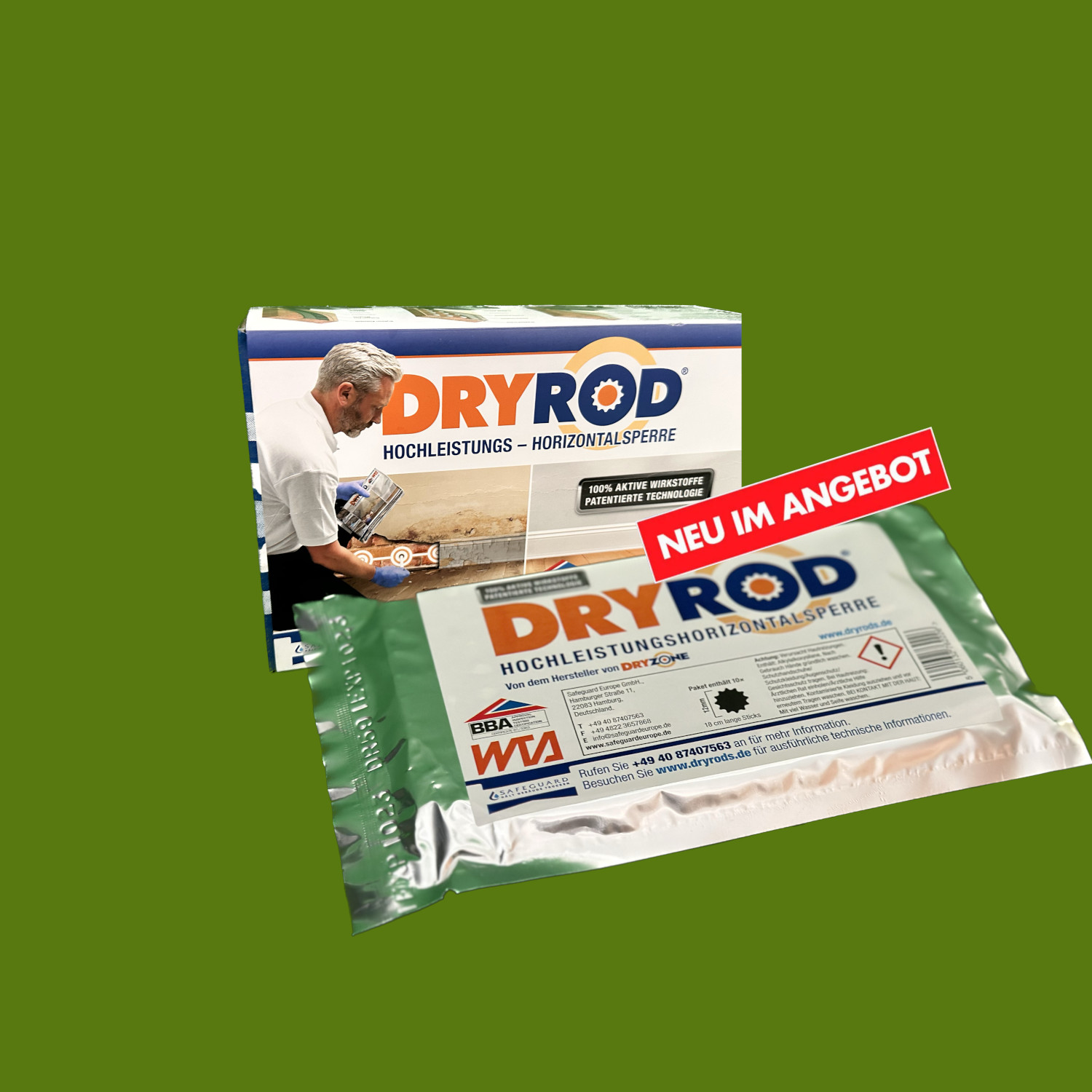 Dryrod - Abdichtungs-Sticks - Horizontalsperre